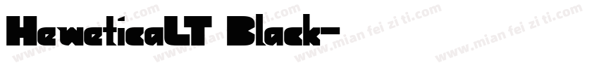 HeweticaLT Black字体转换